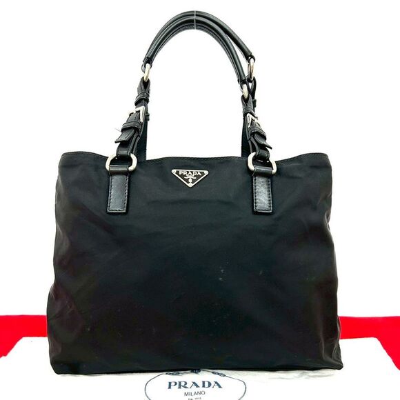 Prada Leather Nylon Handbag - Picture 1 of 10